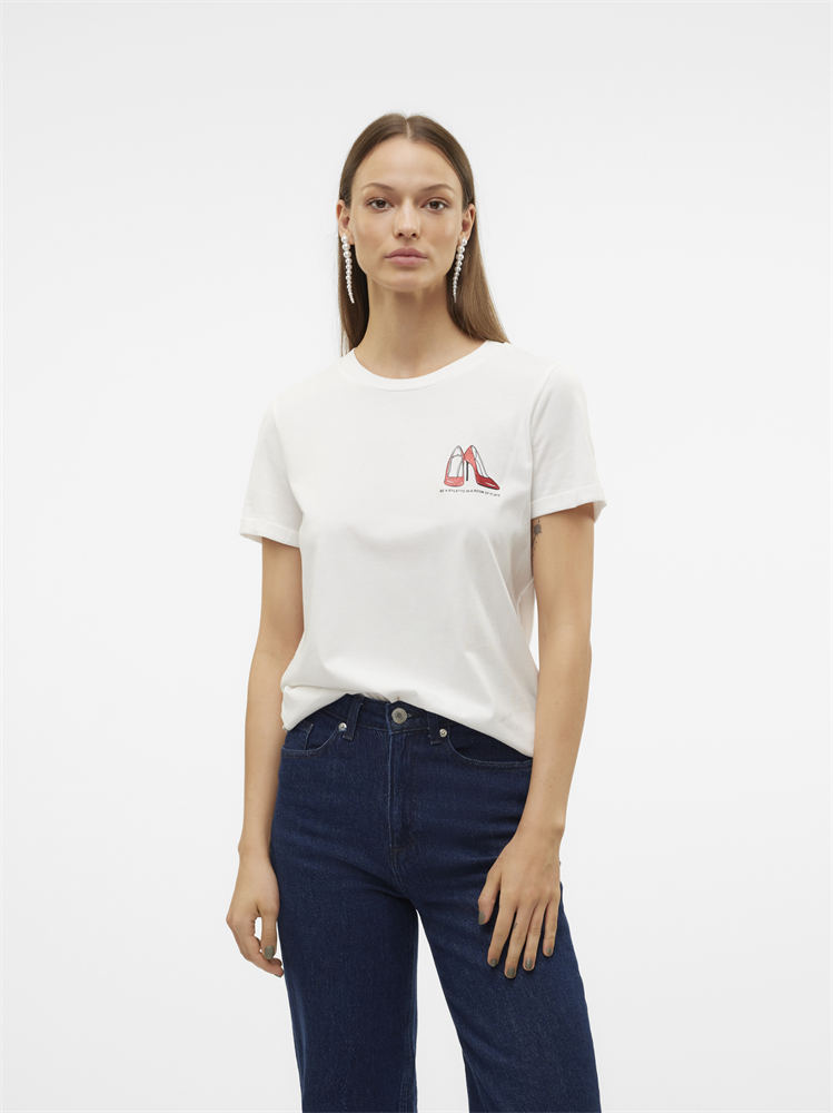 VMVILLA S/S O-NECK T-SHIRT JRS BTQ - 10324551