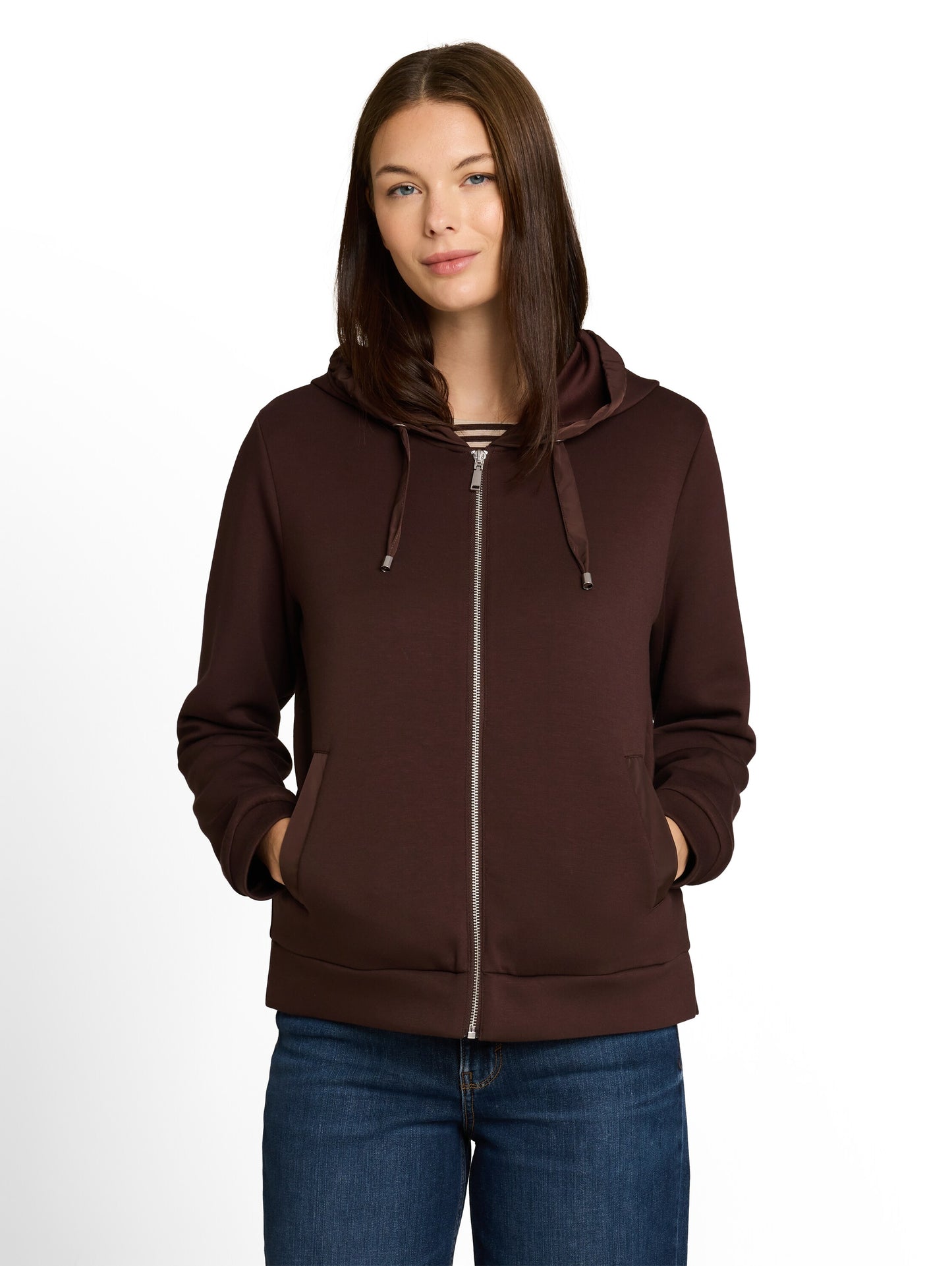 Sweatjacket with hood - 1048293