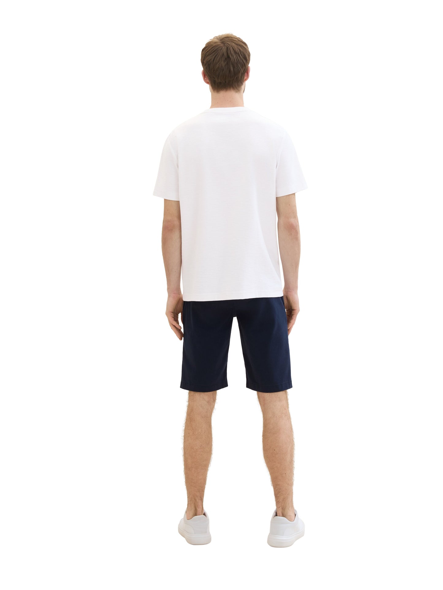 slim soft chino shorts w. belt - 1040237