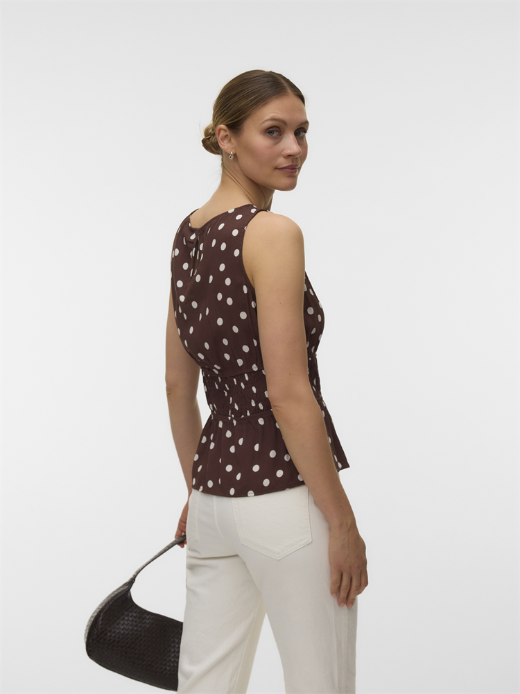 VMELISA S/L SMOCK DETAIL TOP WVN - 10347963