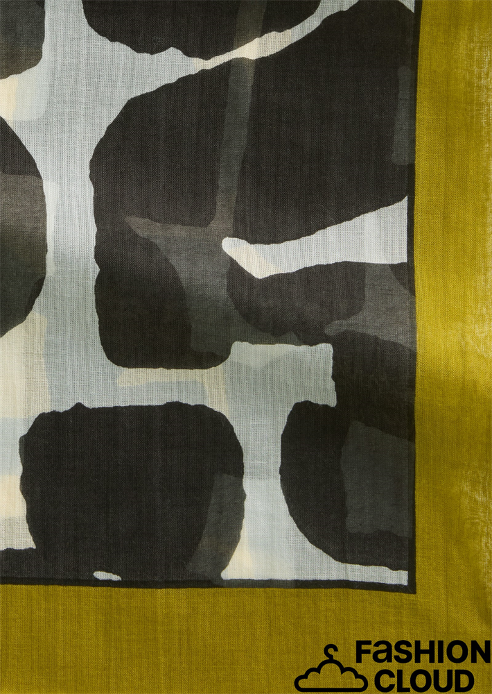 Scarf, woven, cotton-modal, various - 509819502057