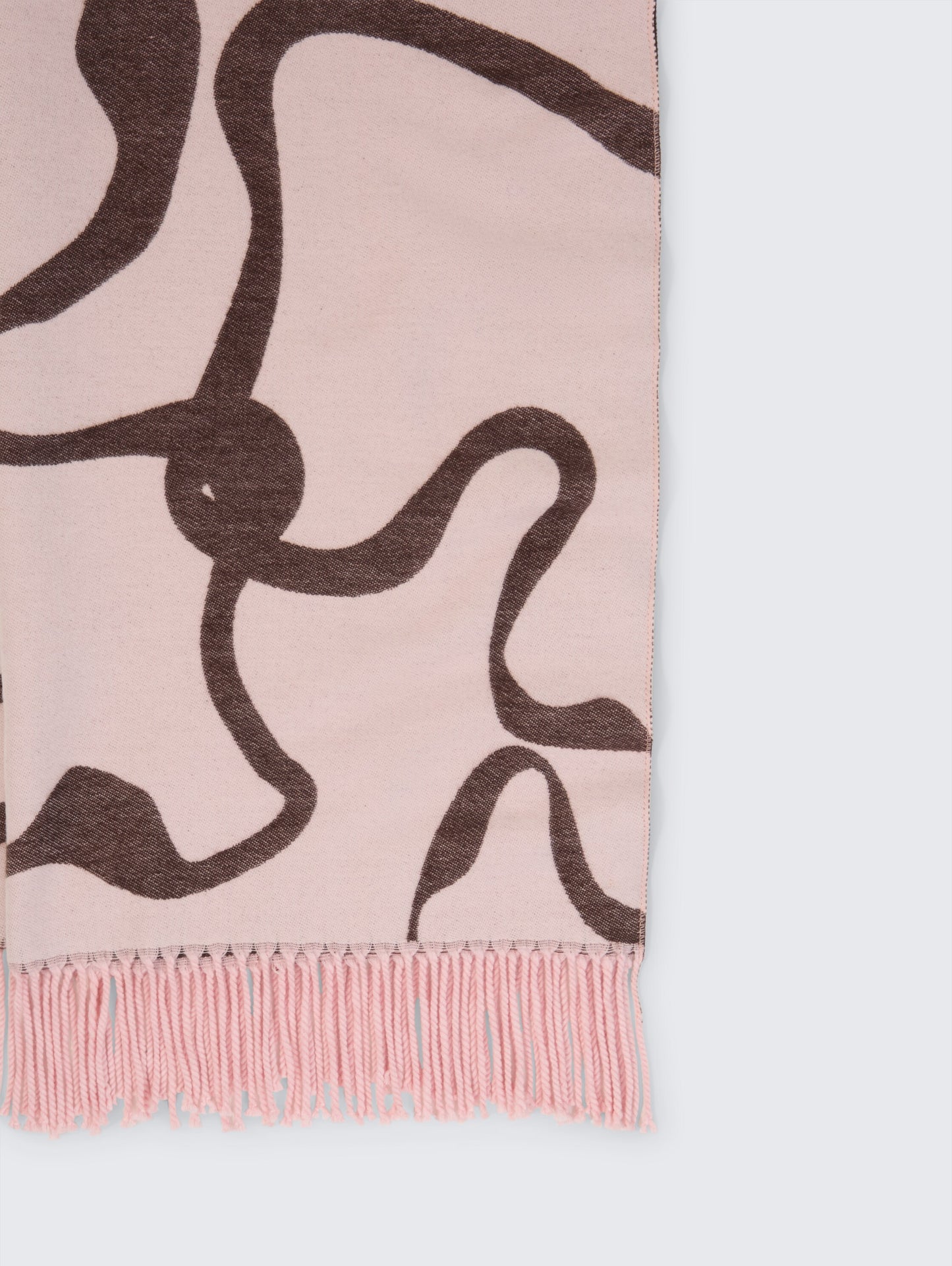 woven scarf with flowers - 1052820