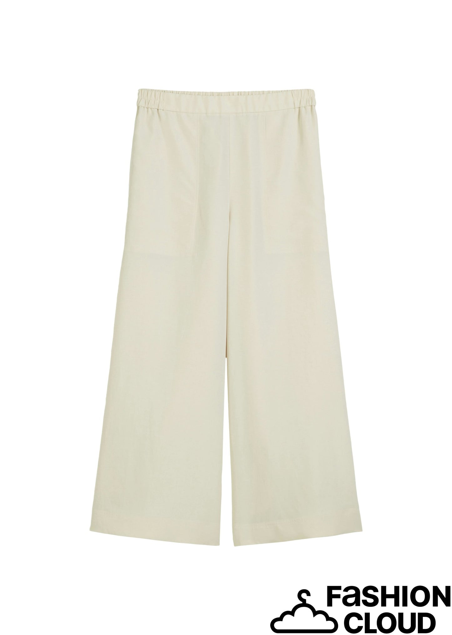 Pants, culotte style, elastic waist - M04122410097