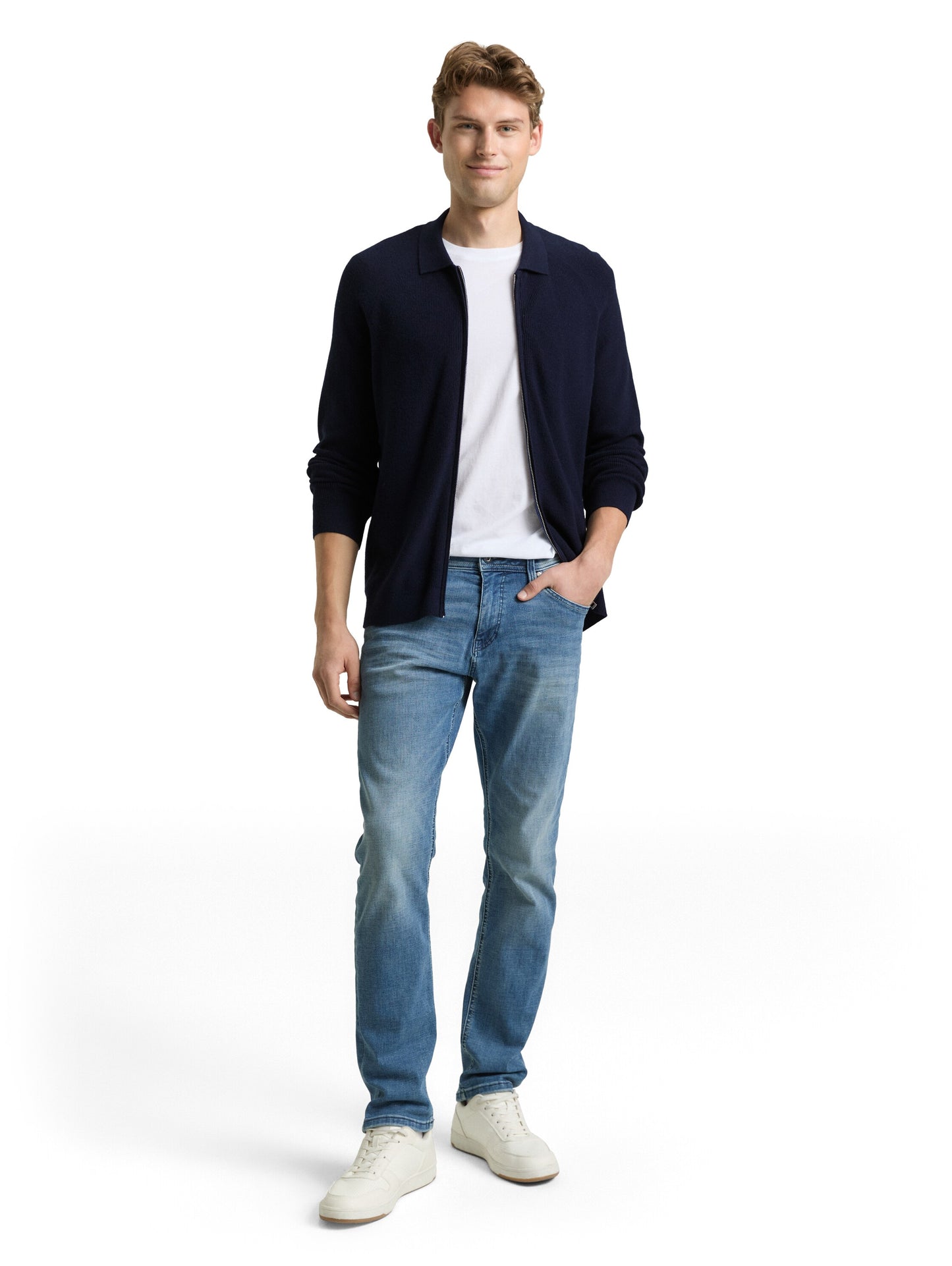 soft knit zip jacket - 1048781