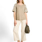 T-shirt with embroidered sleev - 1052152