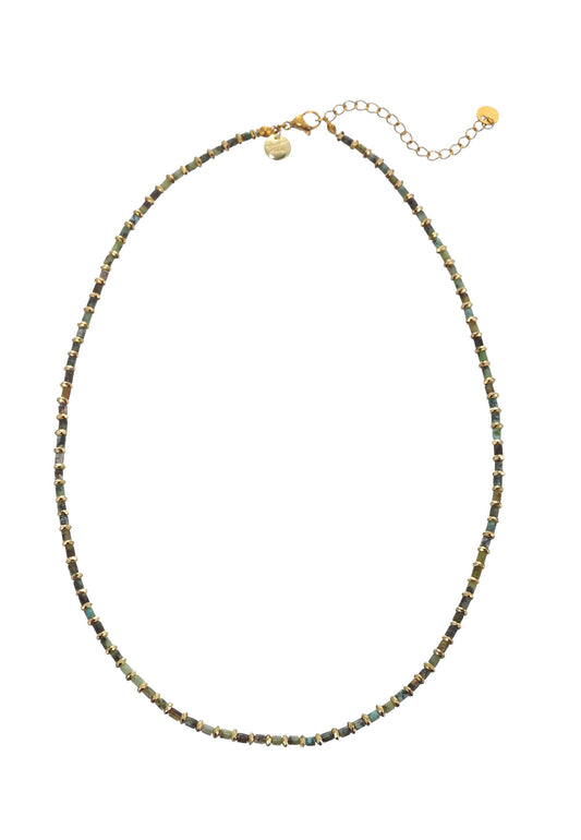 kurze Halskette stainl. 14K  set - 210126827