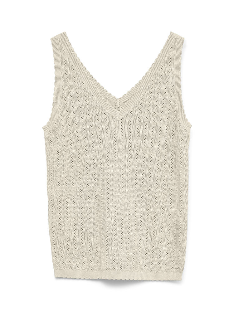 VMNEWLEX POINTELLE V-NECK TOP - 10340559