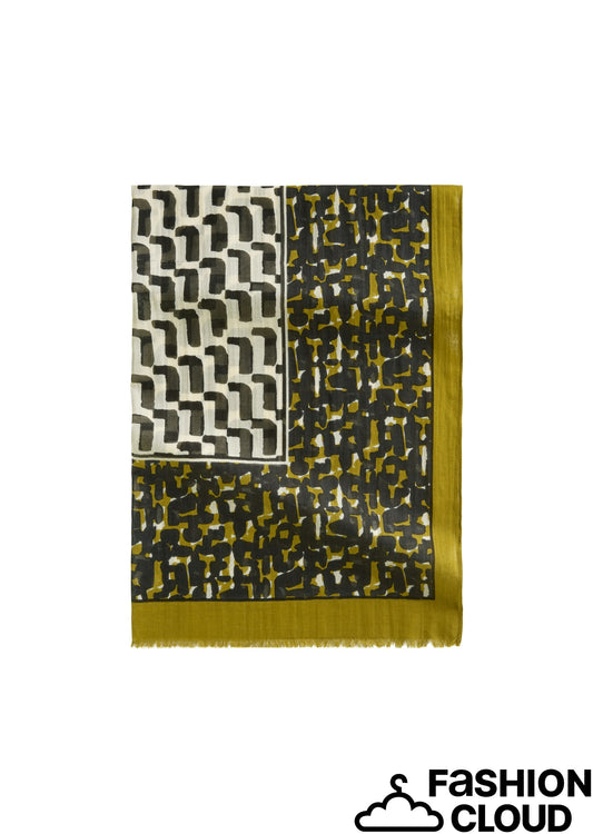 Scarf, woven, cotton-modal, various - 509819502057