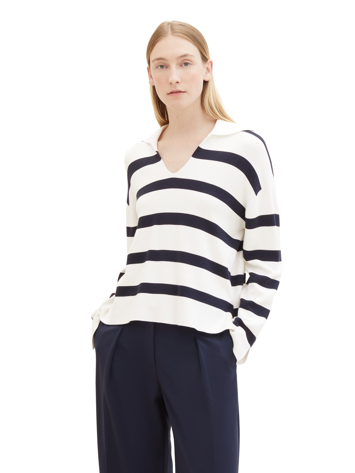 knit pullover striped - 1040998