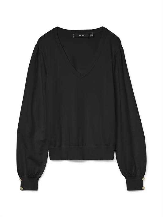 VMHOLLYKARIS LS V-NECK PULLOVER BOO - 10310578