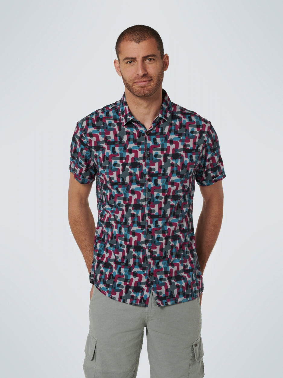 Shirt Short Sleeve Allover Printed - 16460415