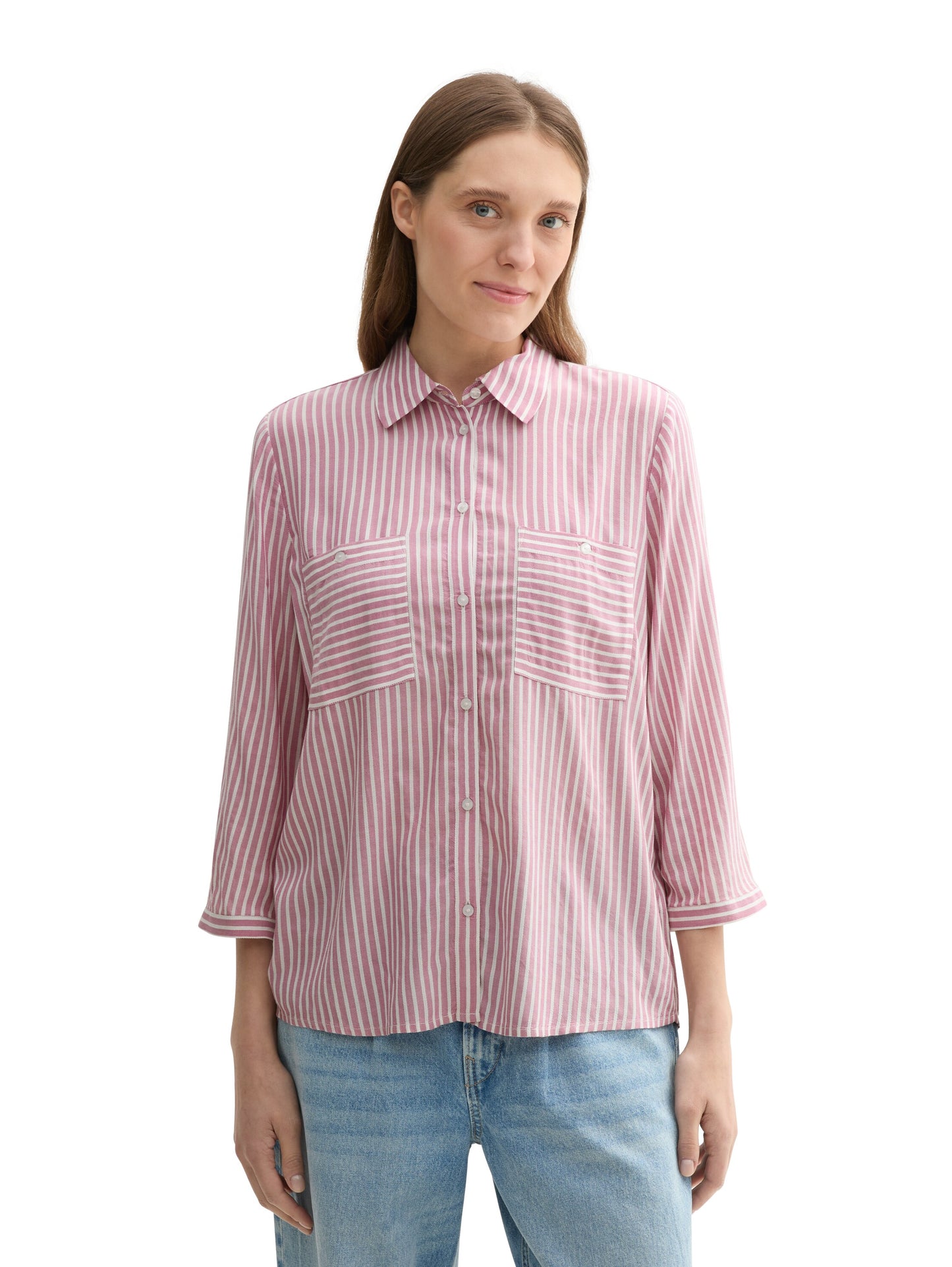 striped blouse shirt - 1043198