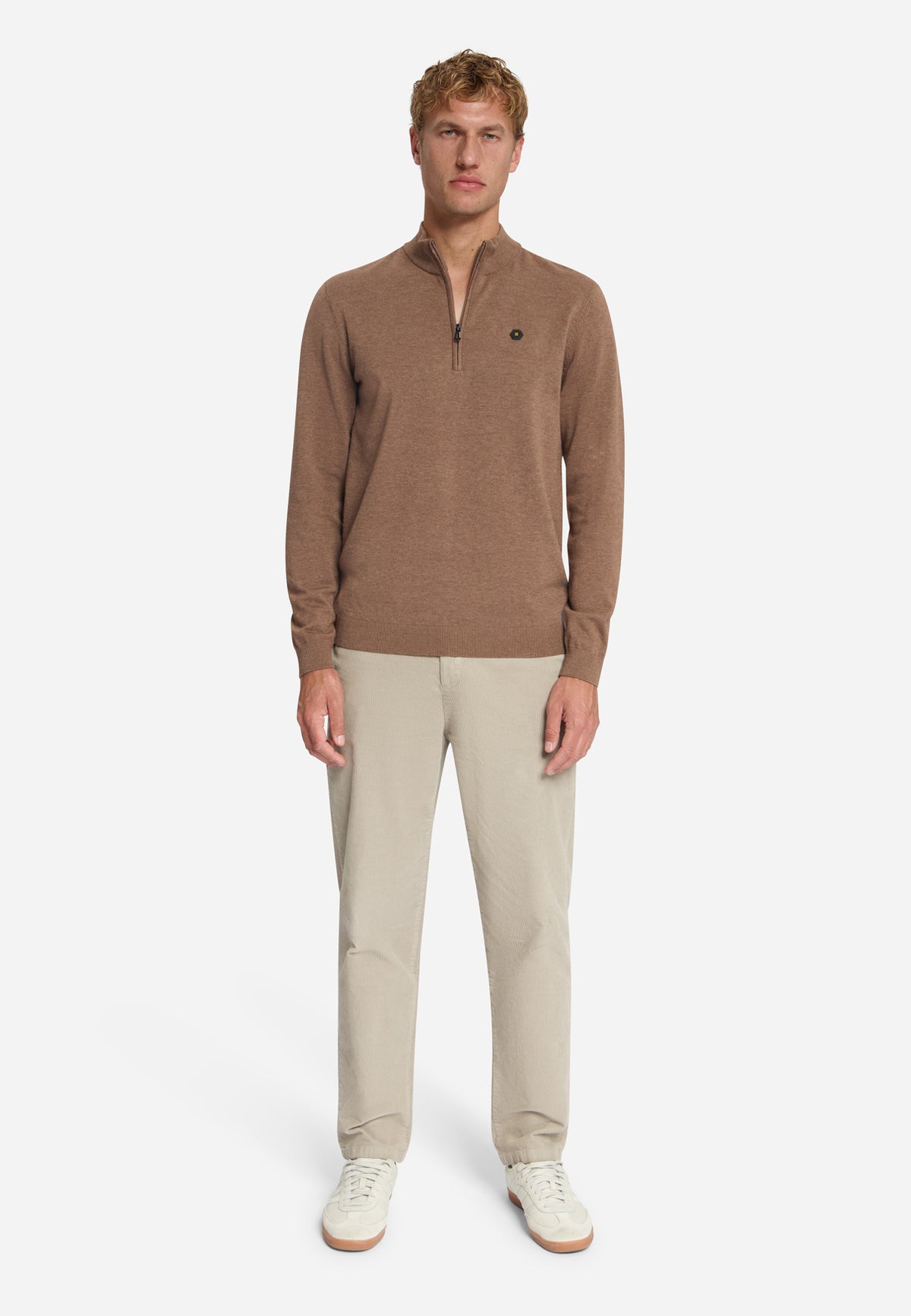 Pullover Half Zip Melange - 33210895SN