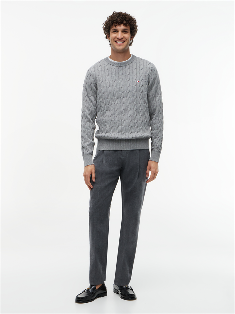 CLASSIC COTTON CABLE CREW NECK - MW0MW33132