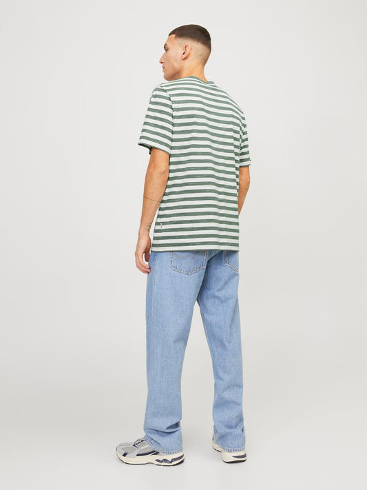 JORTAMPA STRIPE TEE SS CREW NECK - 12252176