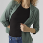 VMJESMILO 3/4 LOOSE BLAZER WVN GA N - 10279700