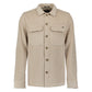 Overshirt Full Button Rib Sweat - 33510826SN