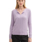 knit cosy v-neck pullover - 1044060