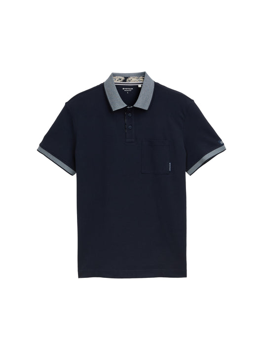 detailed printed polo - 1046773