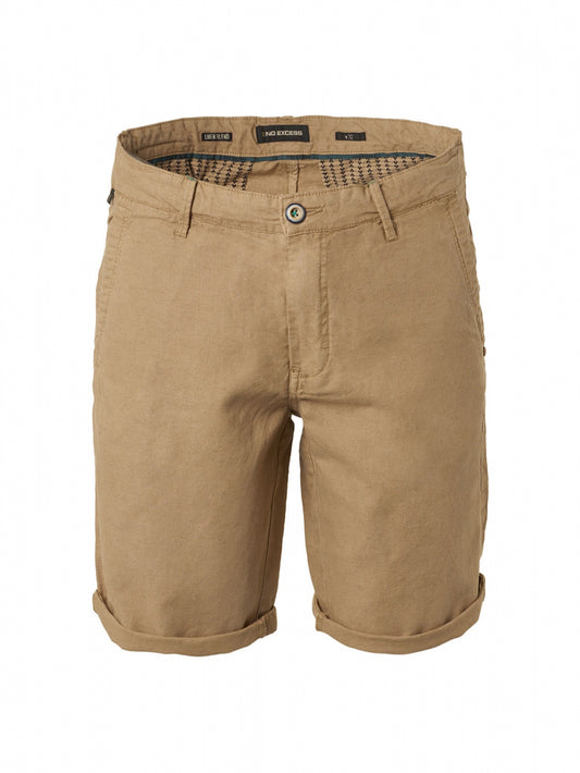 Short With Linen Garment Dyed Chino - 198190307