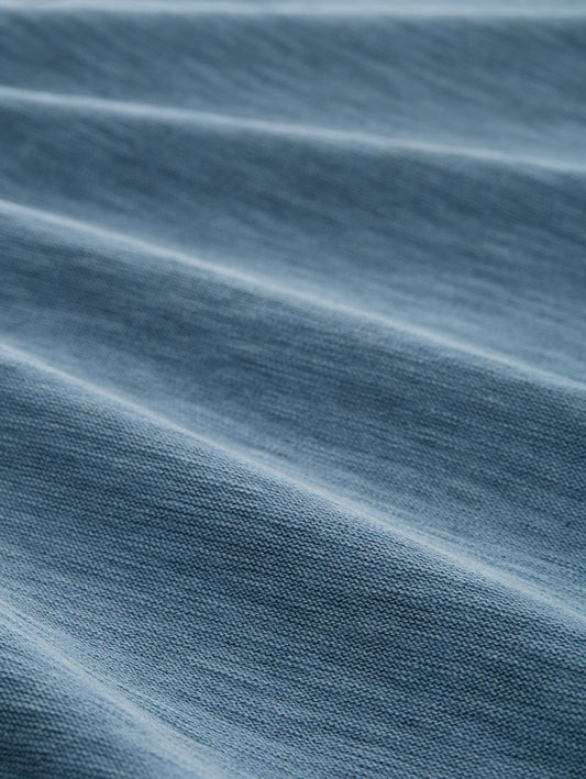 washed slub crewneck knit - 1048004