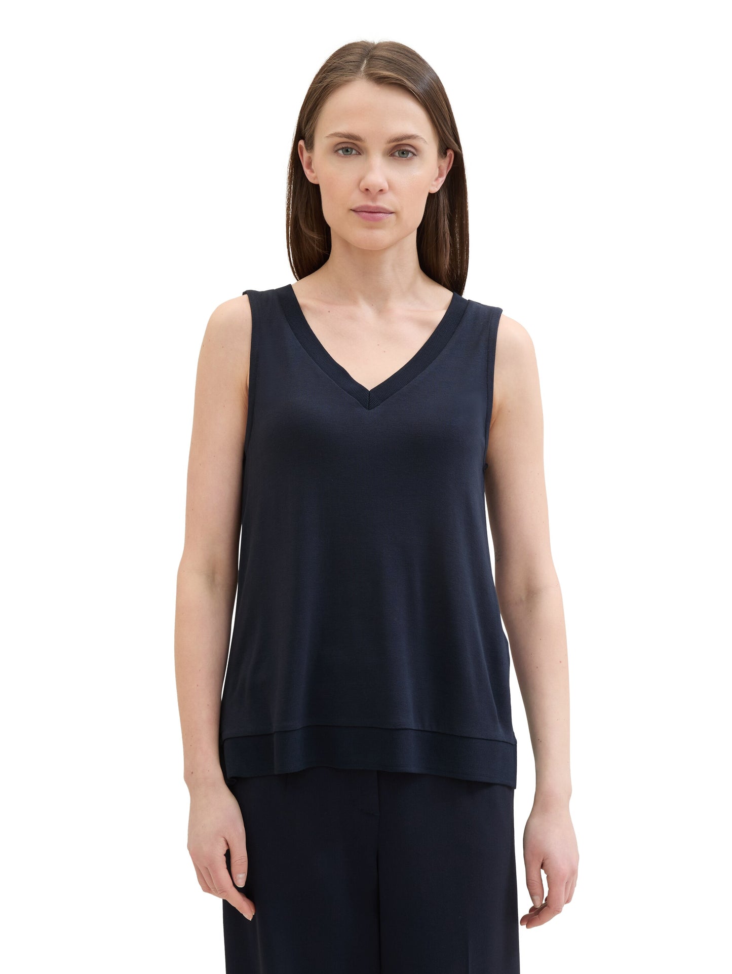 T-shirt top with rib details - 1041551