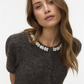 VMOCEAN 2/4 O-NECK JEWELLERY CARDIG - 10334965