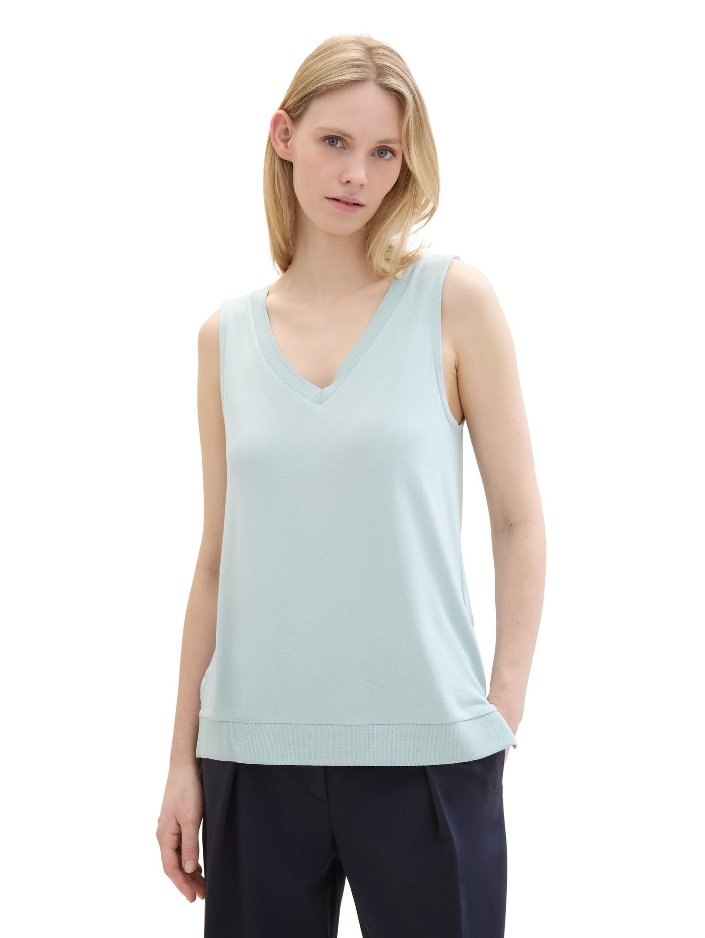 T-shirt top with rib details - 1041551