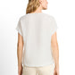 blouse solid v-neck - 1051077