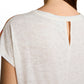 T-Shirt crew neck burn out wit - 1051227