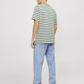 JORTAMPA STRIPE TEE SS CREW NECK - 12252176
