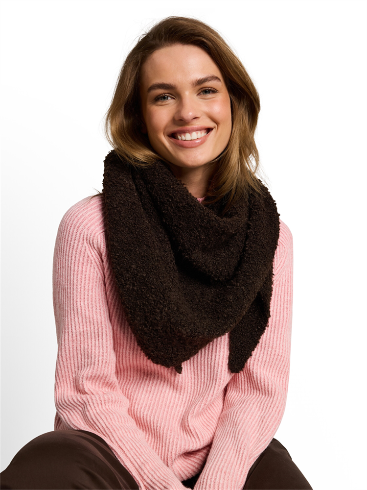 bouclé triangel scarf - 1052057