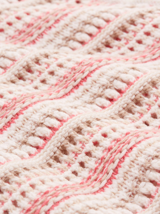 knit structured stripe cardiga - 1050786