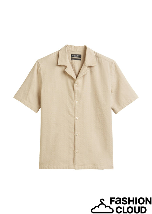 Camp collar, short sleeves, slits a - 524733441062