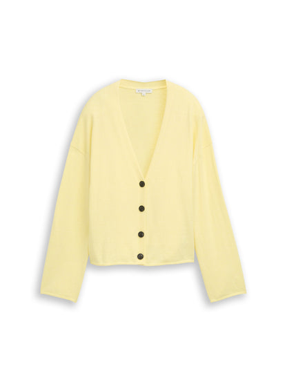 knit cashmere blend v-neck - 1050542