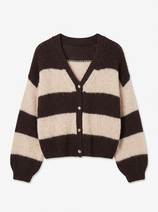 VMMAYBE LS V-NECK BUTTON CARDIGAN N - 10351623
