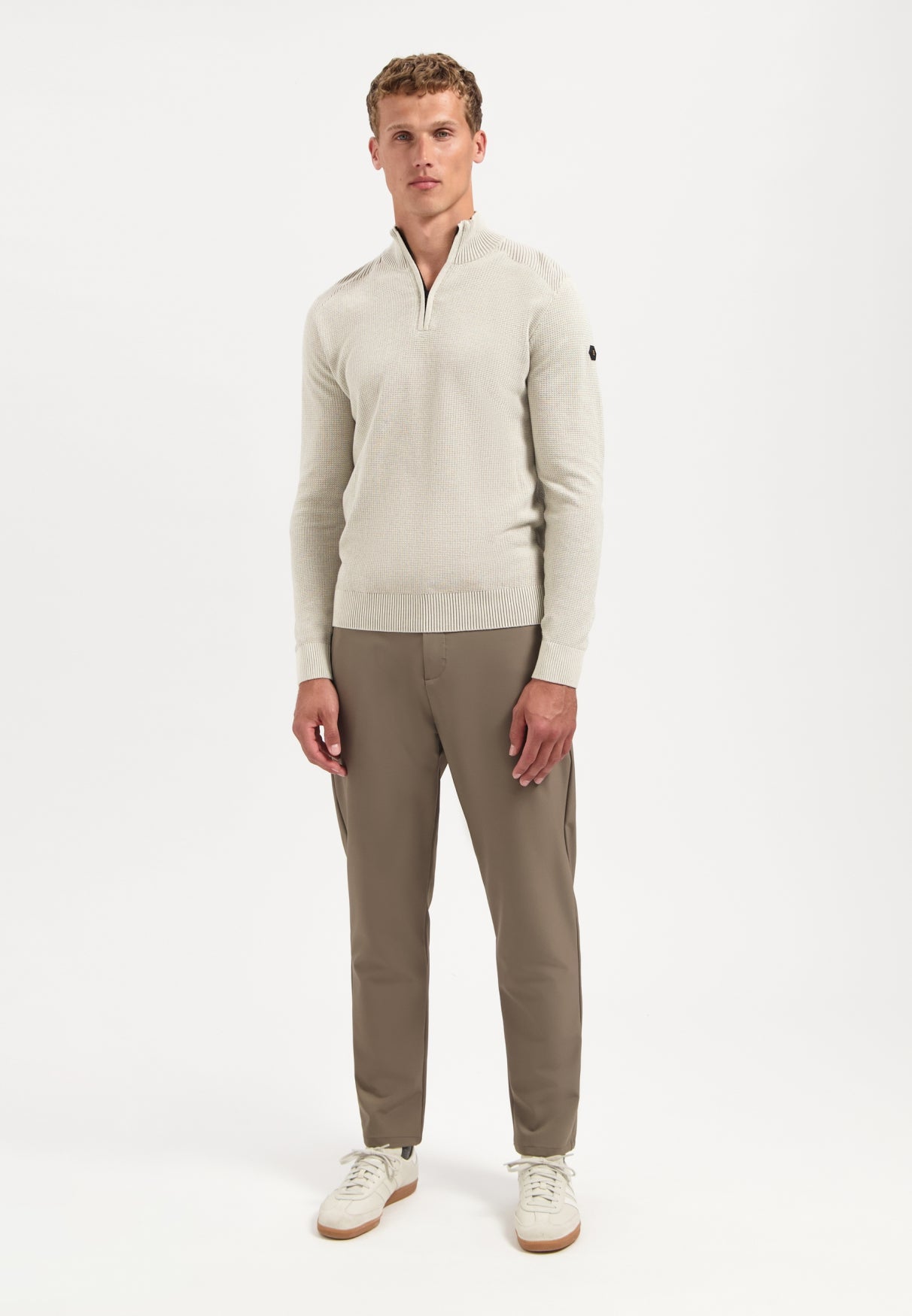Pullover Half Zip Plated Structure - 29230813SN