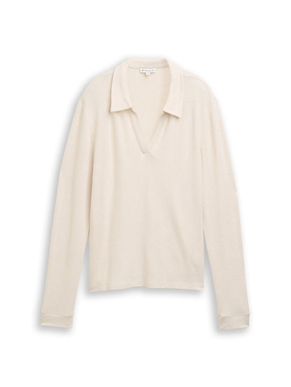 T-shirt cosy polo collar - 1048935