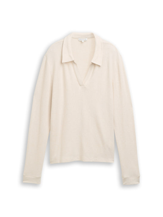 T-shirt cosy polo collar - 1048935