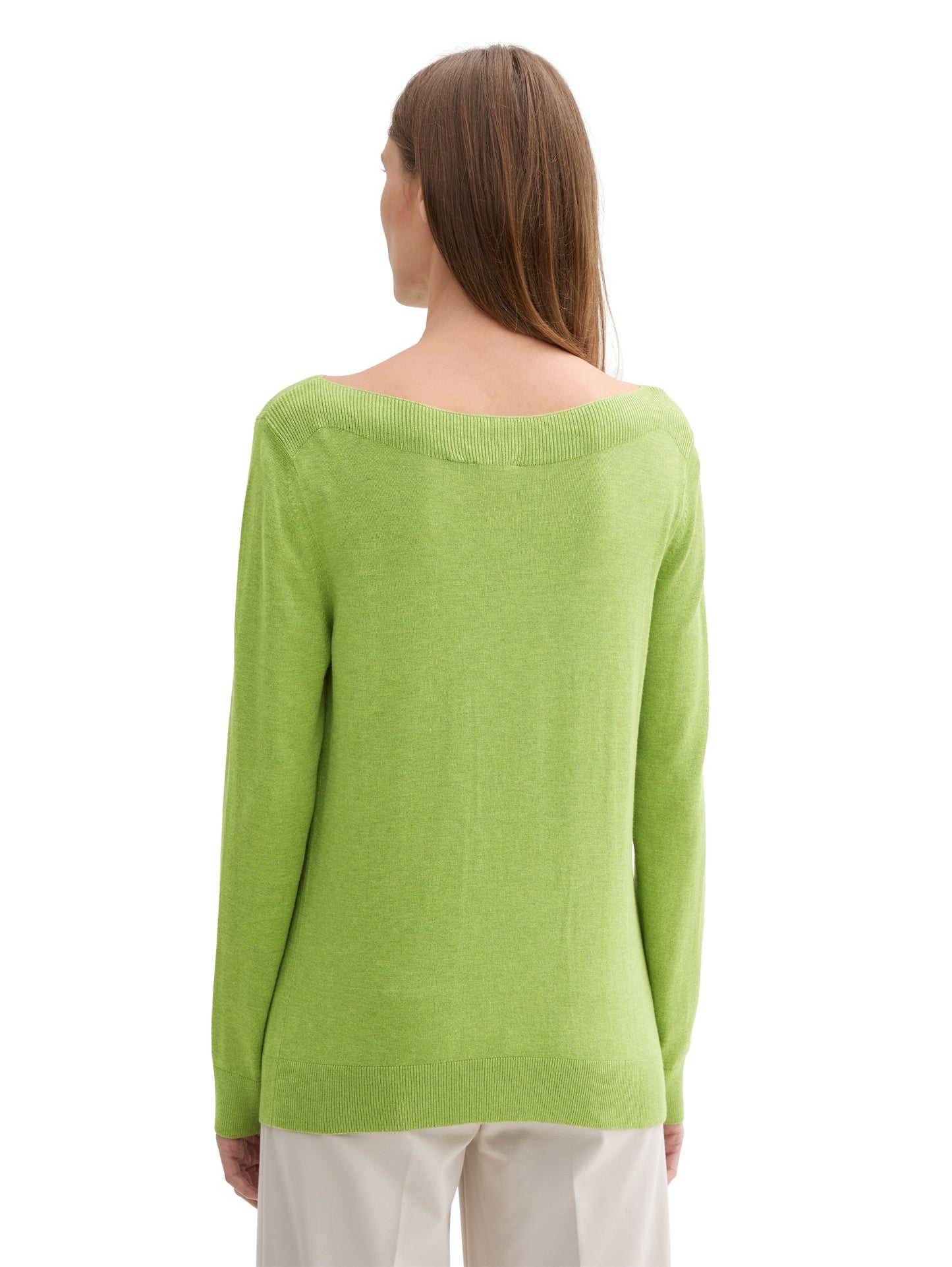 knit boatneck pullover - 1044106