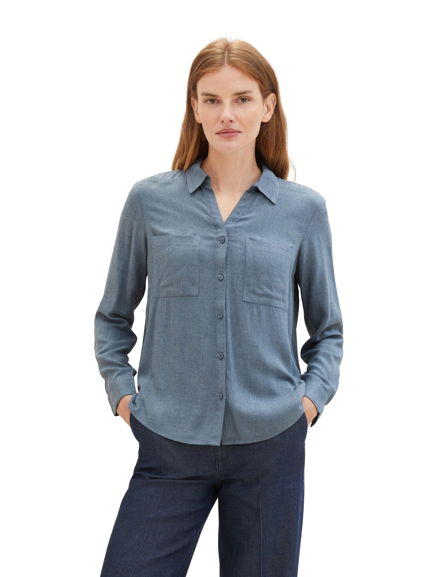 melange blouse - 1039138