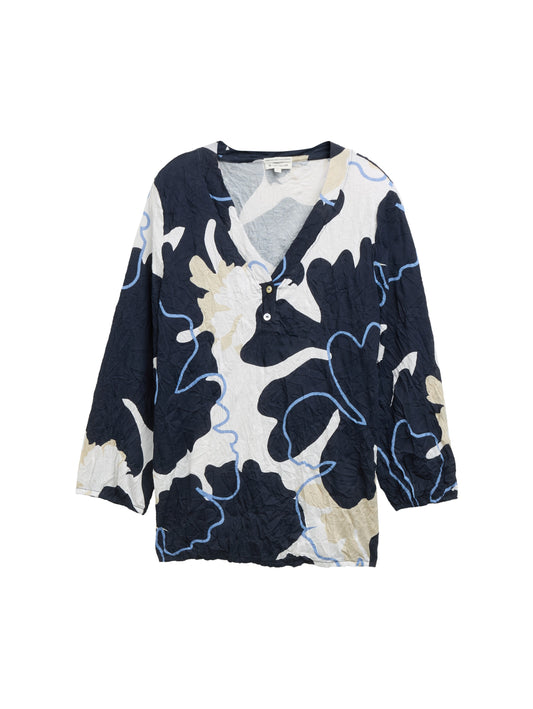 T-shirt v-neck crincle - 1045560