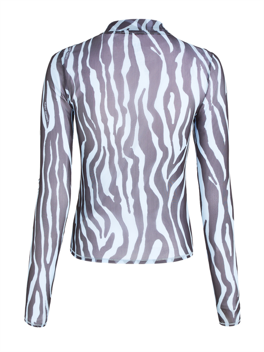 TJW ZEBRA MESH LS TOP - DW0DW16500