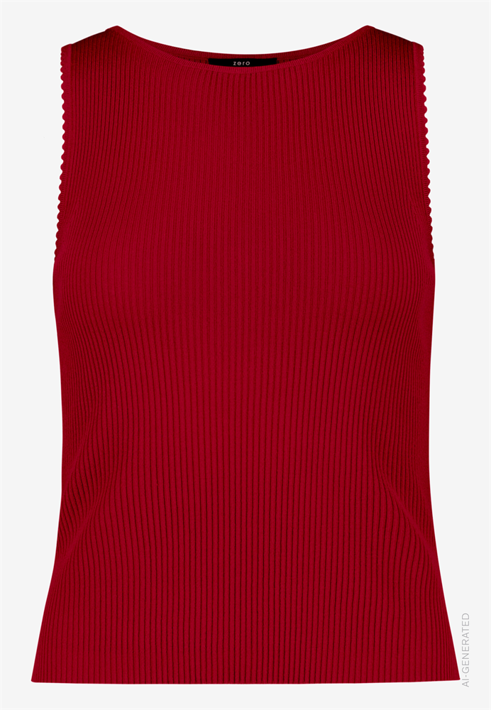 Strickpullover Kurz ohne Arm - 110-10003992