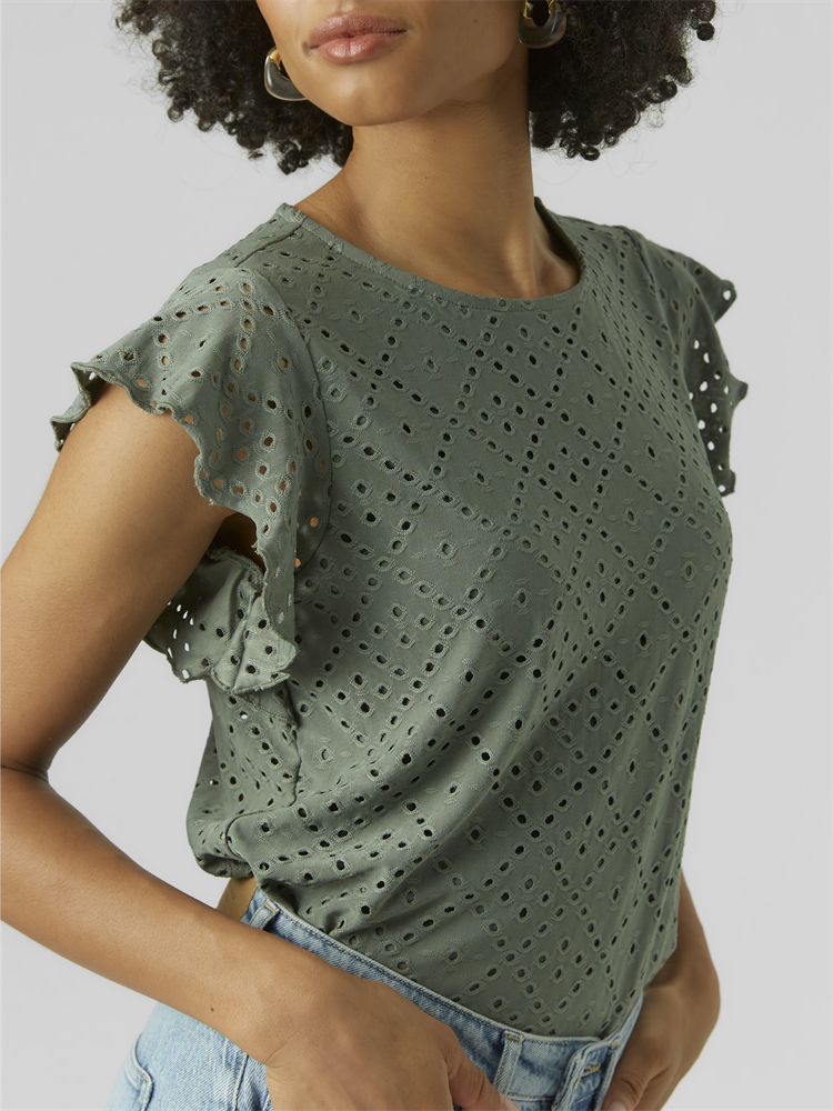 VMTASSA SL FRILL TOP NOOS - 10286067