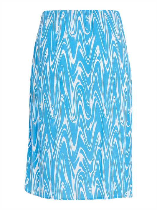 TJW PSYCHEDELIC MIDI SLIT SKIRT - DW0DW15191