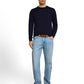 cotton cashmere crew neck knit - 1052229