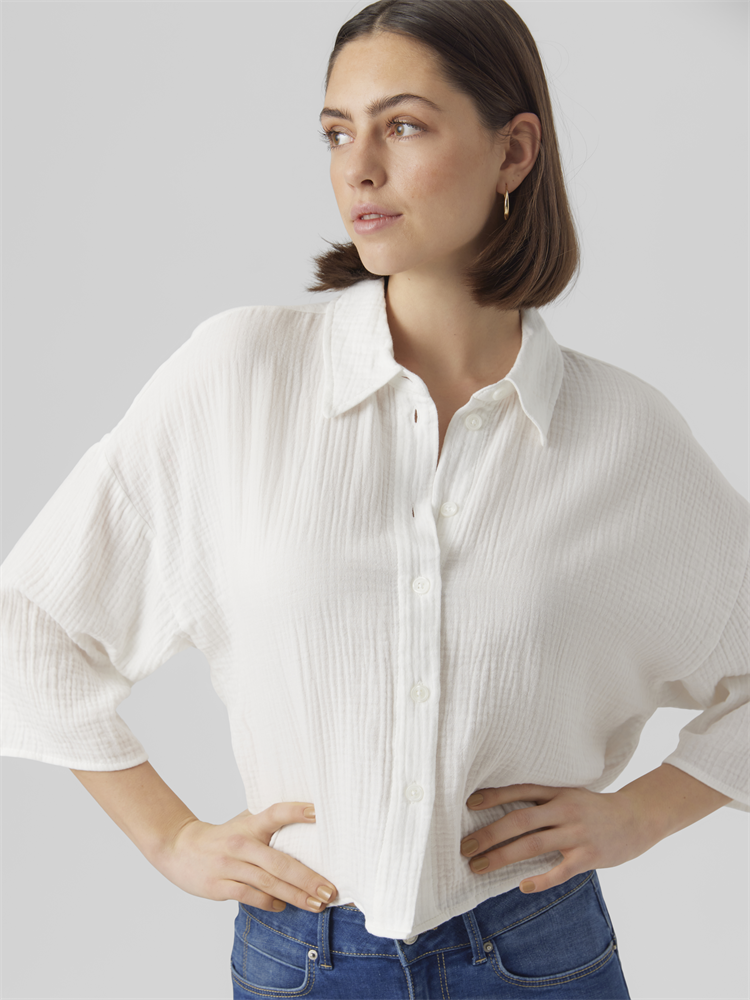 VMNATALI CROP SHIRT WVN NOOS - 10279685