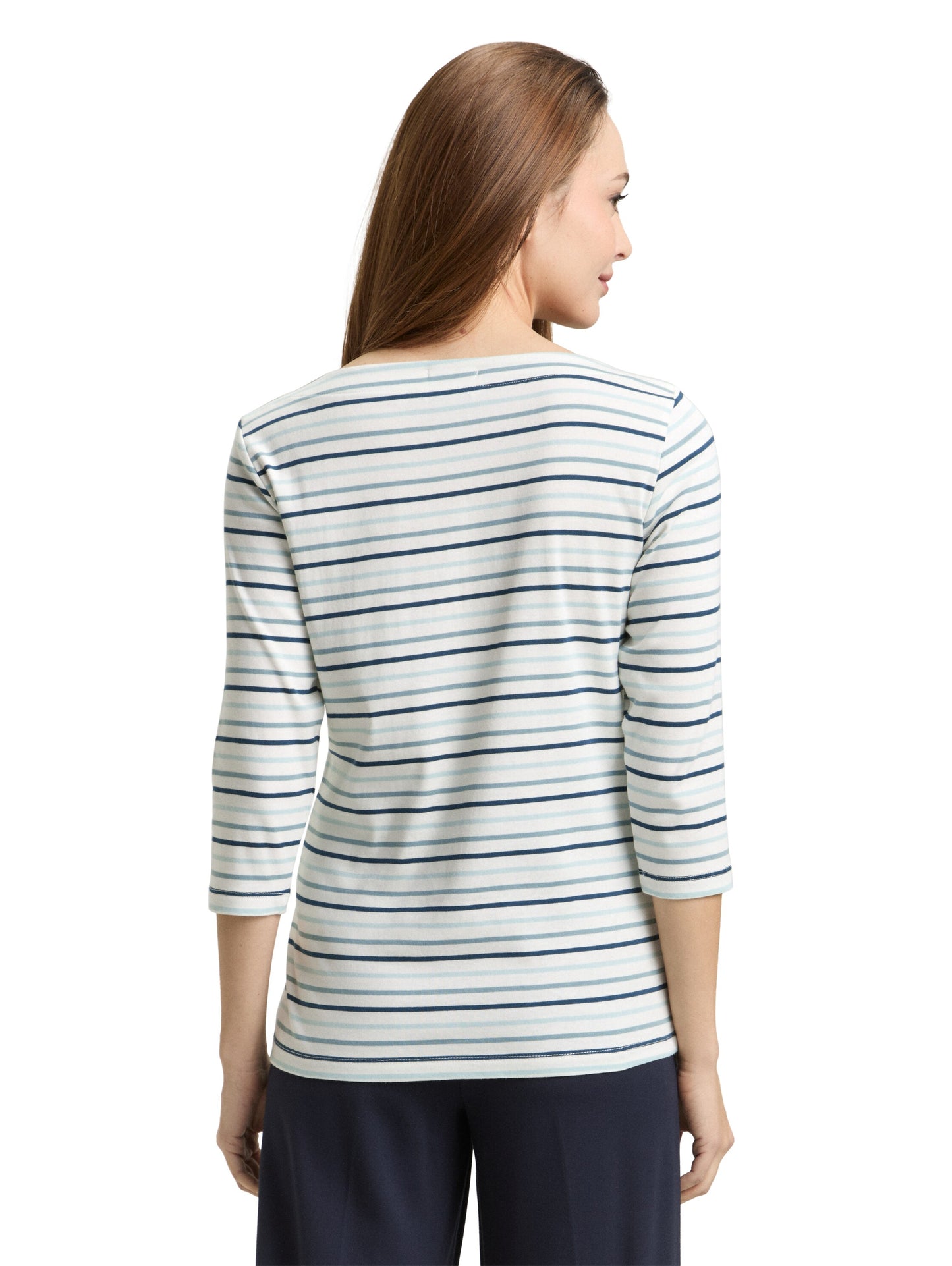 T-shirt boat neck stripe - 1050415