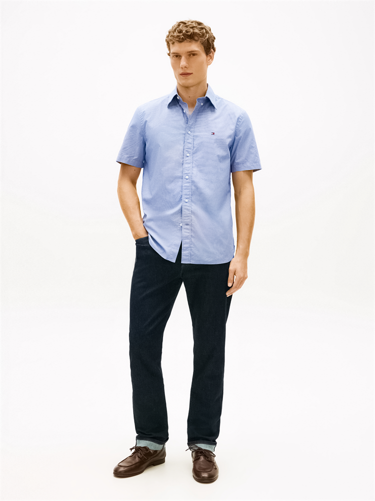FLEX POPLIN HOUNDSTOOTH SS SHIRT - MW0MW42443